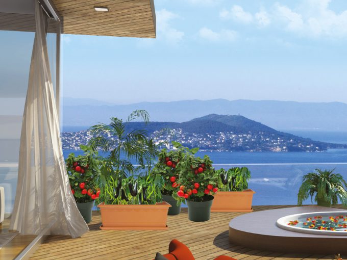 آپارتمان با دید کامل دریا در کارتال استانبول