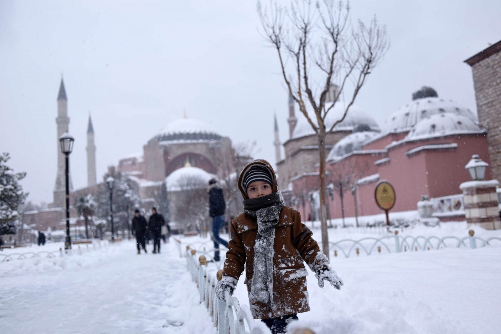 بارش برف در استانبول